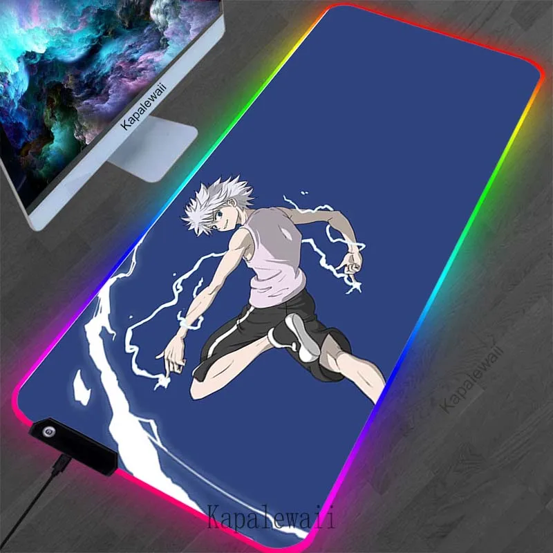 Игровой коврик для мыши Hunter X Hunter RGB, большой водонепроницаемый, с подсветкой, натуральный каучук, коврик для клавиатуры
Игровой коврик для мыши Hunter X Hunter RGB, большой водонепроницаемый, с подсветкой, натуральный каучук, коврик для клавиатуры