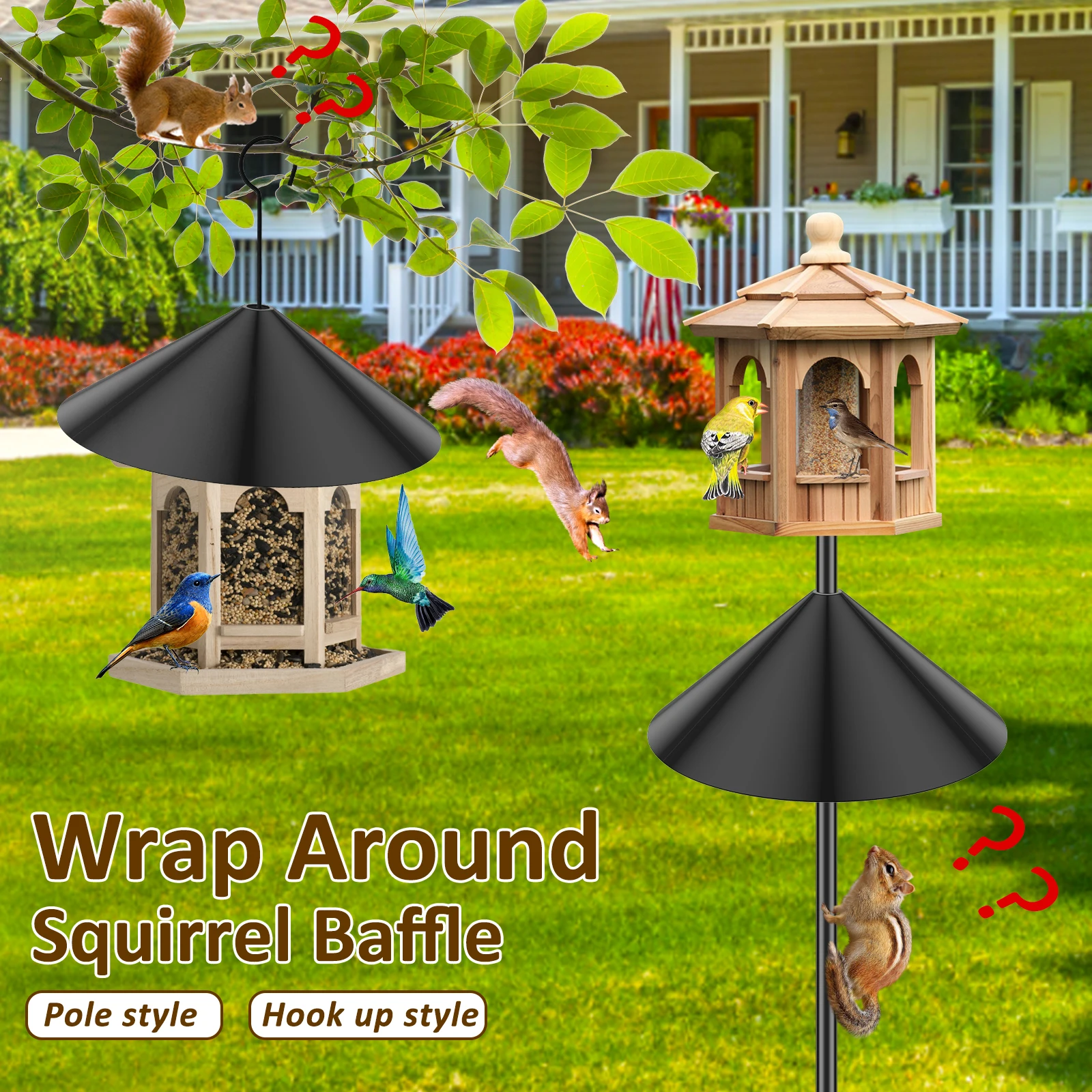 Squirrel Baffle 19inch Wide Squirrel Flapper Protective Bird House Guard Hanging Wrap Around Squirrel Guard Baffle Plastic
Squirrel Baffle 19inch Wide Squirrel Flapper Protective Bird House Guard Hanging Wrap Around Squirrel Guard Baffle Plastic