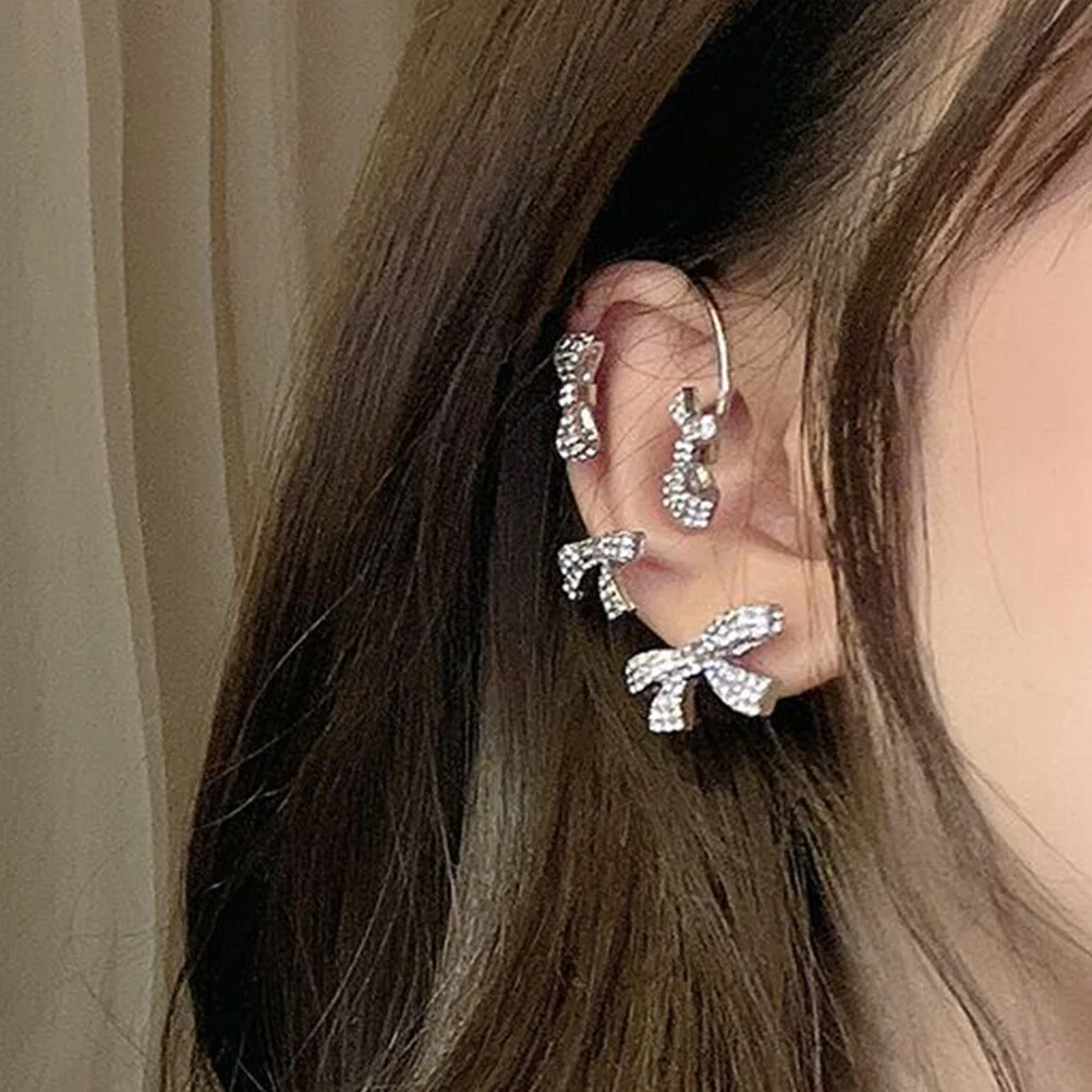 Bridal Gifts Wing Earrings Cuff Clip Non- Jewelry Earhook Cuffs Metal Women's 
Bridal Gifts Wing Earrings Cuff Clip Non- Jewelry Earhook Cuffs Metal Women's