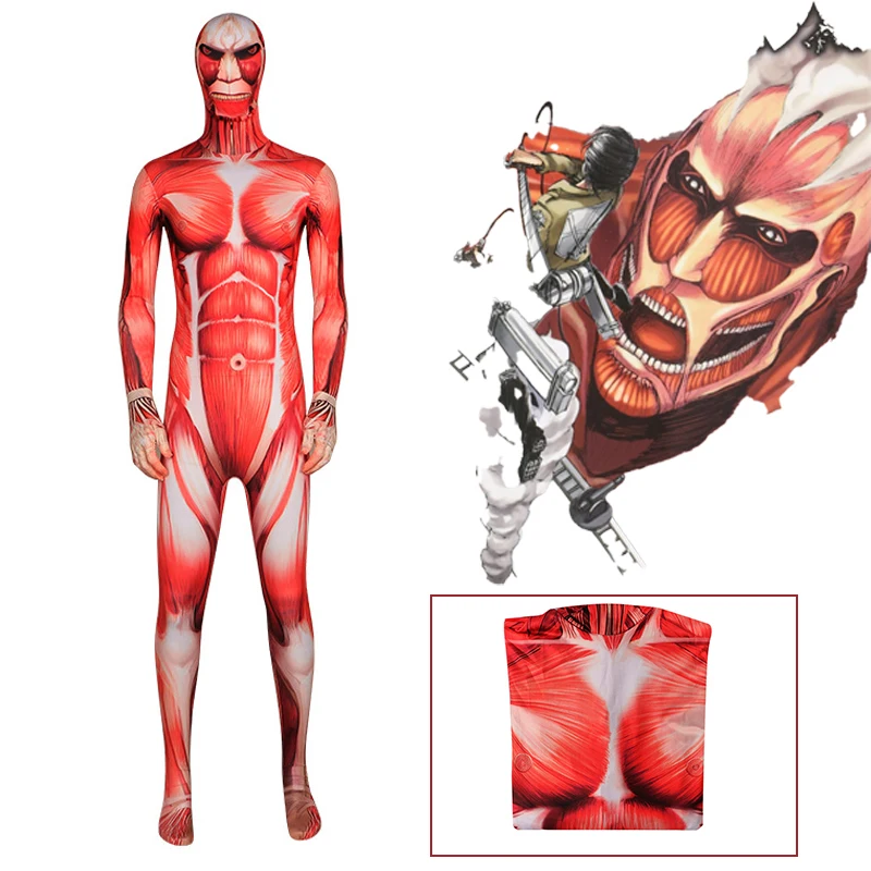 Attack on Titan Tights Jumpsuit Muscle Suit Cosplay Costumes 77COS Store Fancy Halloween Comic-Con Party Men Clothing
Attack on Titan Tights Jumpsuit Muscle Suit Cosplay Costumes 77COS Store Fancy Halloween Comic-Con Party Men Clothing