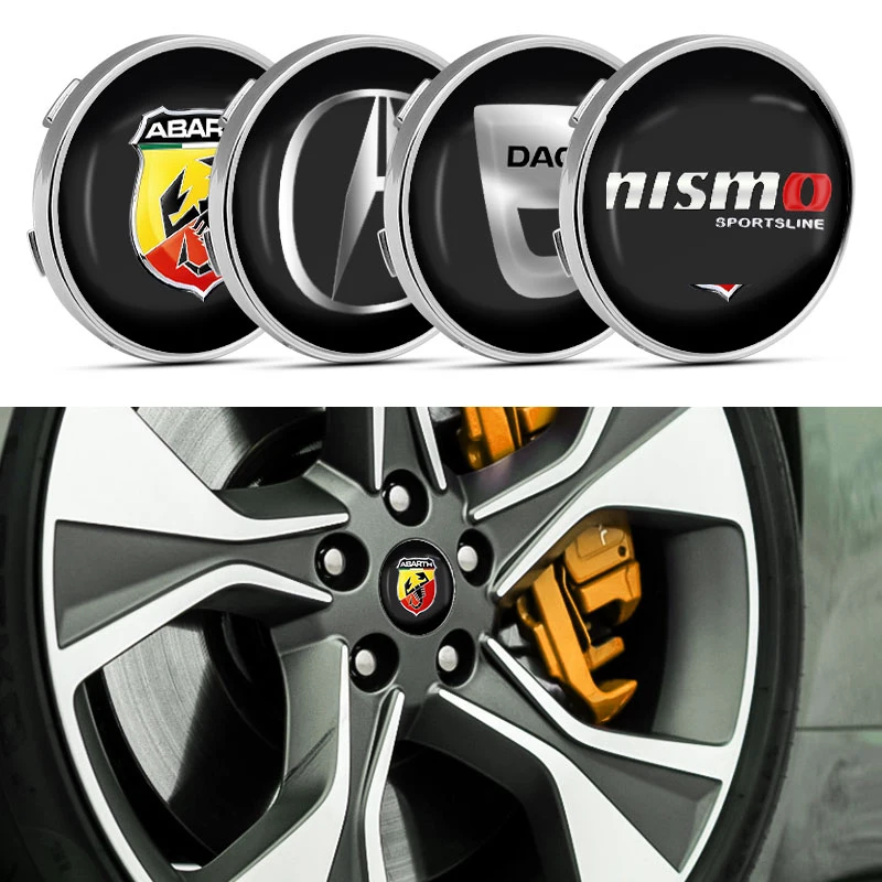 

4pcs/Set 60MM Car Wheel Center Cap Logo Hub Cover Emblem for Mercedes Benz AMG Volvo Lada TRD Jaguar Subaru Dodge Land Rover