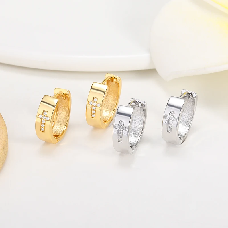 Fashion Zircon Ear Buckle Cross Studs Earrings For Women Men Hollow Heart shape Earrings Trend Jewelry Couple Friendship Gifts
Fashion Zircon Ear Buckle Cross Studs Earrings For Women Men Hollow Heart shape Earrings Trend Jewelry Couple Friendship Gifts