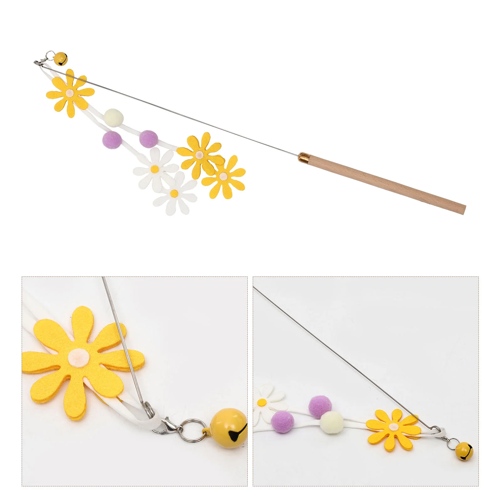 Cat Toy Kitten Wand Teasing Interactive Playing Toys Stick Funny Teaser Accessory Catcher Pom Interesting Pole Cat accessories
Cat Toy Kitten Wand Teasing Interactive Playing Toys Stick Funny Teaser Accessory Catcher Pom Interesting Pole Cat accessories