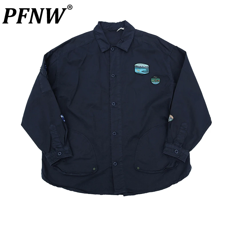 PFNW Autumn Men's Leisure American Outdoor Washed Long-sleeved Shirts Tide Baggy Sports Patch Cartoon Anime Chic Tops 12Z1886
PFNW Autumn Men's Leisure American Outdoor Washed Long-sleeved Shirts Tide Baggy Sports Patch Cartoon Anime Chic Tops 12Z1886