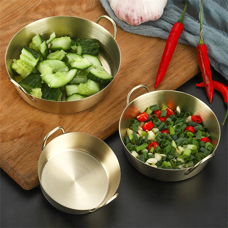 Stainless Steel Double Ear Seasoning Dish Korean Dipping Bowl Tomato Fries Sauce Plate Condiment Tableware Kitchen Accessories
Stainless Steel Double Ear Seasoning Dish Korean Dipping Bowl Tomato Fries Sauce Plate Condiment Tableware Kitchen Accessories