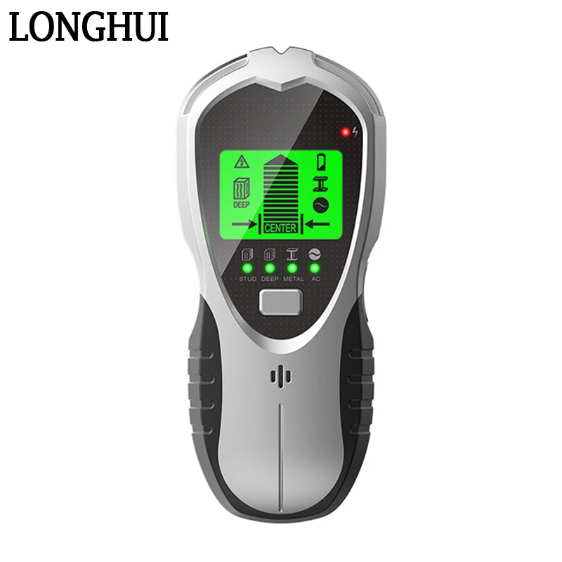 SH201 5 In 1 Metal Detectors Find Metal Wood Studs AC Cable Wires Depth Tracker Wall Scanner Stud Green Backlit LCD HD Display
SH201 5 In 1 Metal Detectors Find Metal Wood Studs AC Cable Wires Depth Tracker Wall Scanner Stud Green Backlit LCD HD Display
