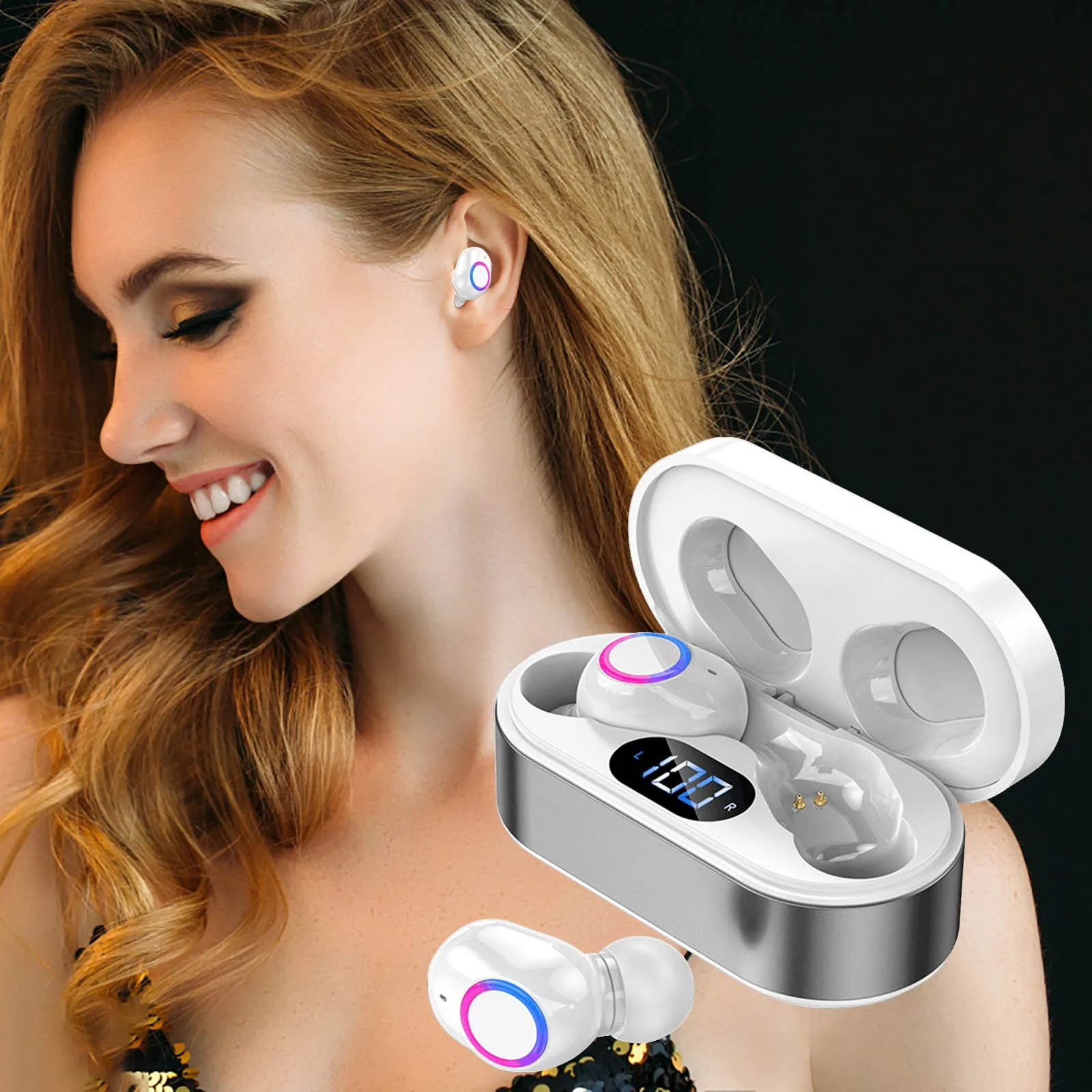 Bluetooth беспроводная гарнитура IPX5 водонепроницаемые беспроводные Bluetooth беруши с цифровым дисплеем зарядные дорожные наушники
Bluetooth беспроводная гарнитура IPX5 водонепроницаемые беспроводные Bluetooth беруши с цифровым дисплеем зарядные дорожные наушники