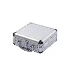 Aluminum Alloy Tool Box Portable Extra Small Lock Box Multi-function Mobile Phone Storage Box Safe Toolbox Jewelry Organizer