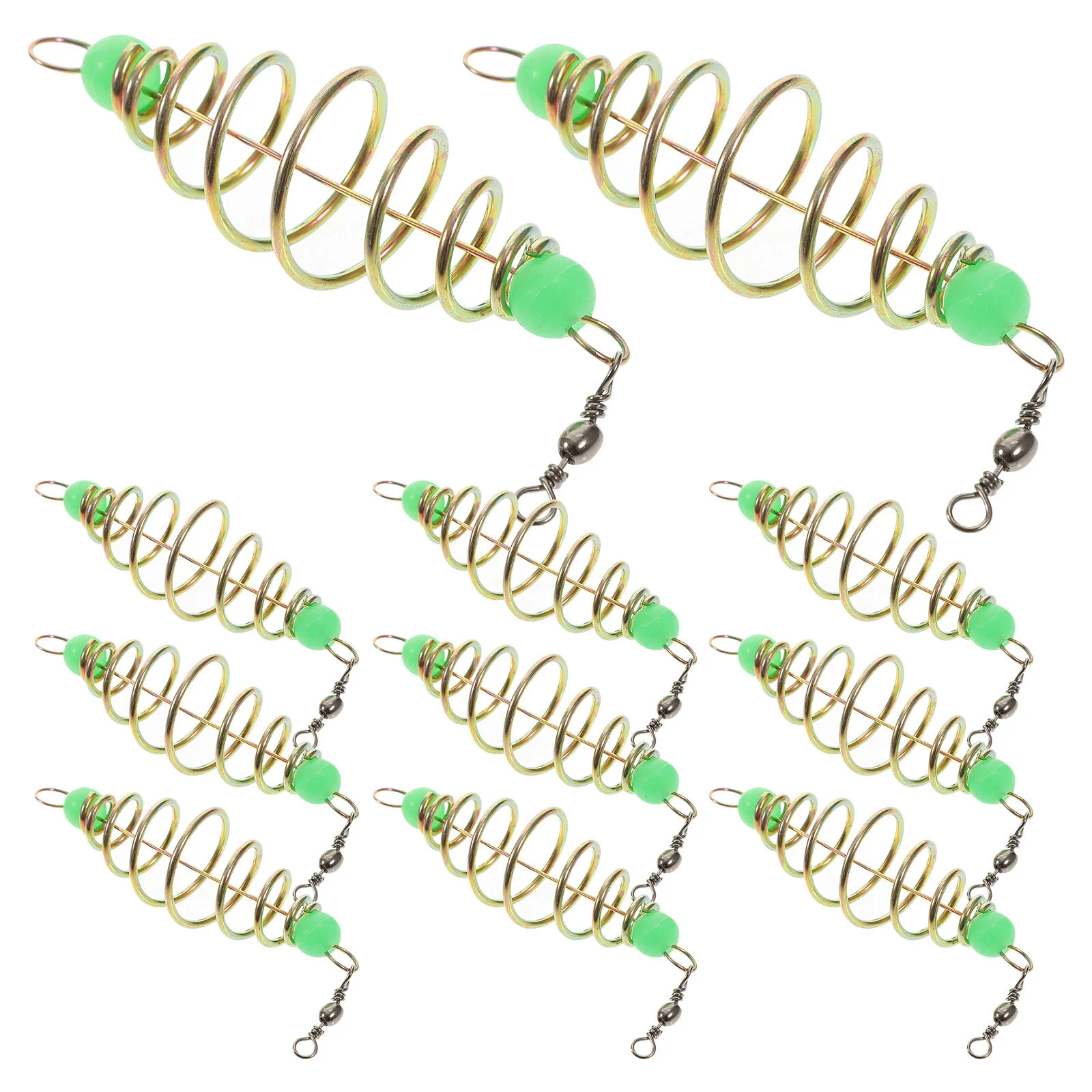36 PCS Spring Bait Fishing Lures Bass Trap Cage Basket Feeder Tackle Carbon Steel
36 PCS Spring Bait Fishing Lures Bass Trap Cage Basket Feeder Tackle Carbon Steel