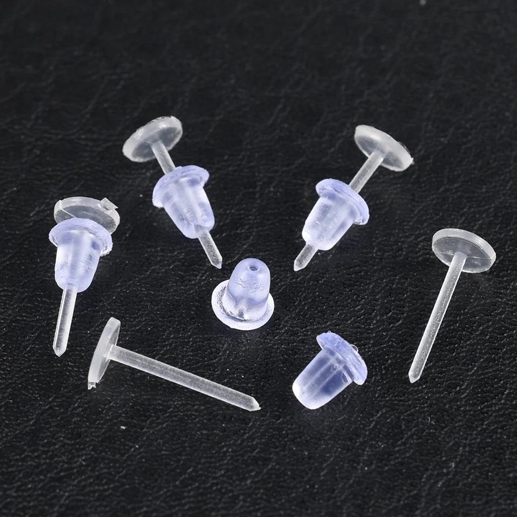 200Pcs/Lot Silicone Plastic Earrings Blank Pins Stud Tiny Head DIY Earrings Backs Stoppers For Jewelry Making Supplies
200Pcs/Lot Silicone Plastic Earrings Blank Pins Stud Tiny Head DIY Earrings Backs Stoppers For Jewelry Making Supplies