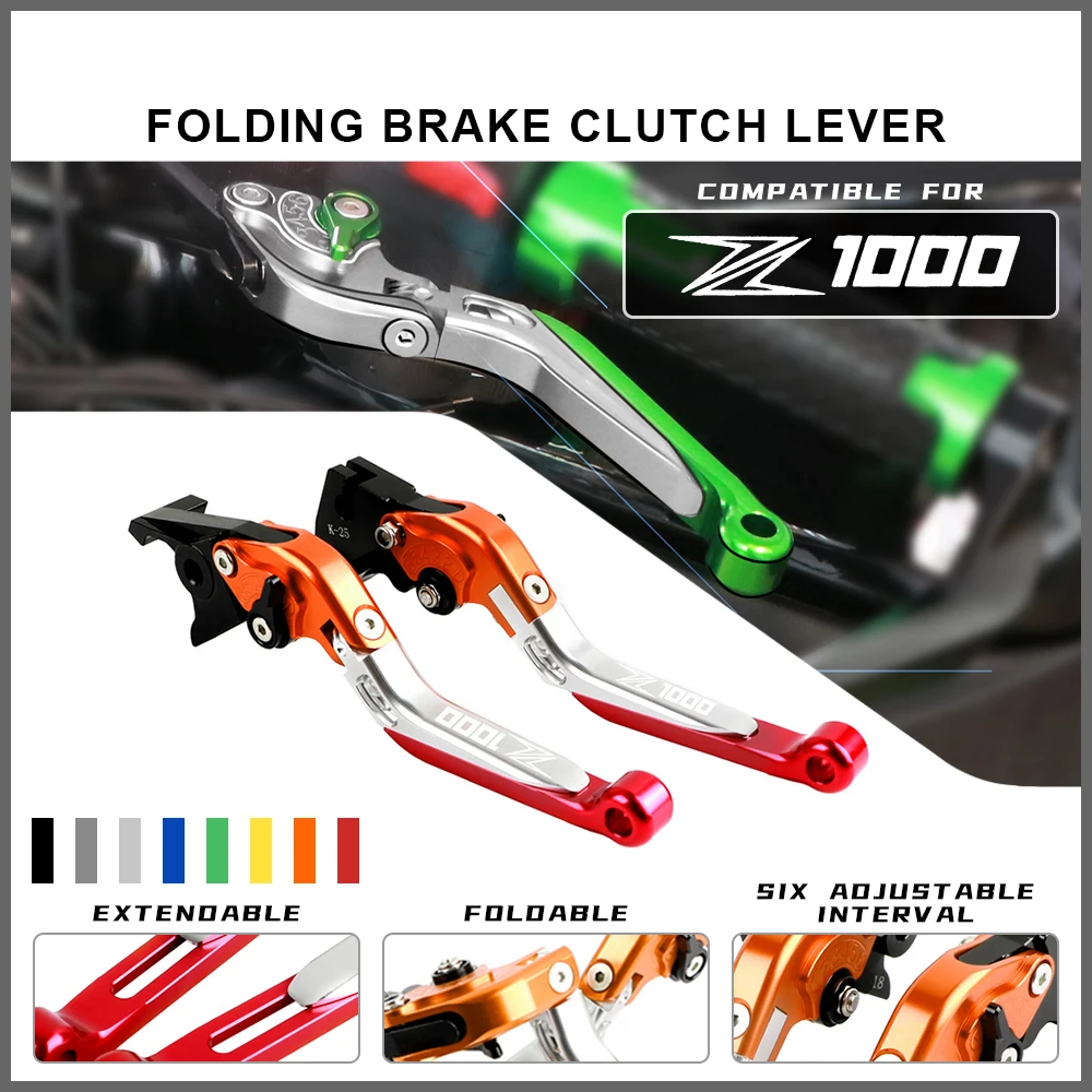 CNC Aluminum Motorcycle Brake Clutch Handle Levers Adjustable Extendable Folding Lever For KAWASAKI Z1000 2003-2006
CNC Aluminum Motorcycle Brake Clutch Handle Levers Adjustable Extendable Folding Lever For KAWASAKI Z1000 2003-2006