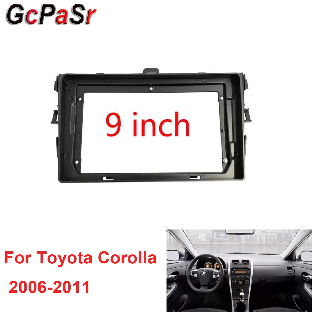 Автомобильная навигационная рамка canbus для Toyota Corolla 2006-2011 LHD, комплект для 9 "Android мультимедийный плеер
Автомобильная навигационная рамка canbus для Toyota Corolla 2006-2011 LHD, комплект для 9 "Android мультимедийный плеер
