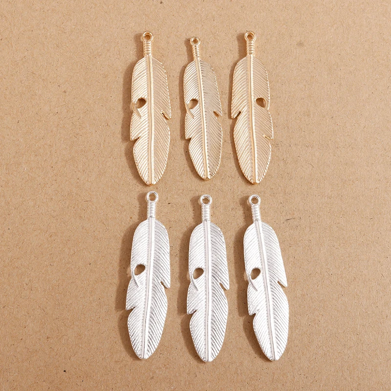 5pcs 15x61mm Gold Silver Color Alloy Leaf Charms for Jewelry Making Earrings Pendants Necklaces DIY Keychains Crafts Accessories
5pcs 15x61mm Gold Silver Color Alloy Leaf Charms for Jewelry Making Earrings Pendants Necklaces DIY Keychains Crafts Accessories