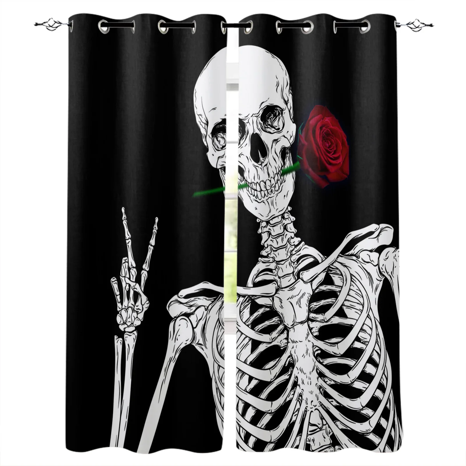 Skull Rose Courtship Curtains For Living Room Bedroom Window Treatment Blinds Finished Drapes Kitchen Curtains
Skull Rose Courtship Curtains For Living Room Bedroom Window Treatment Blinds Finished Drapes Kitchen Curtains