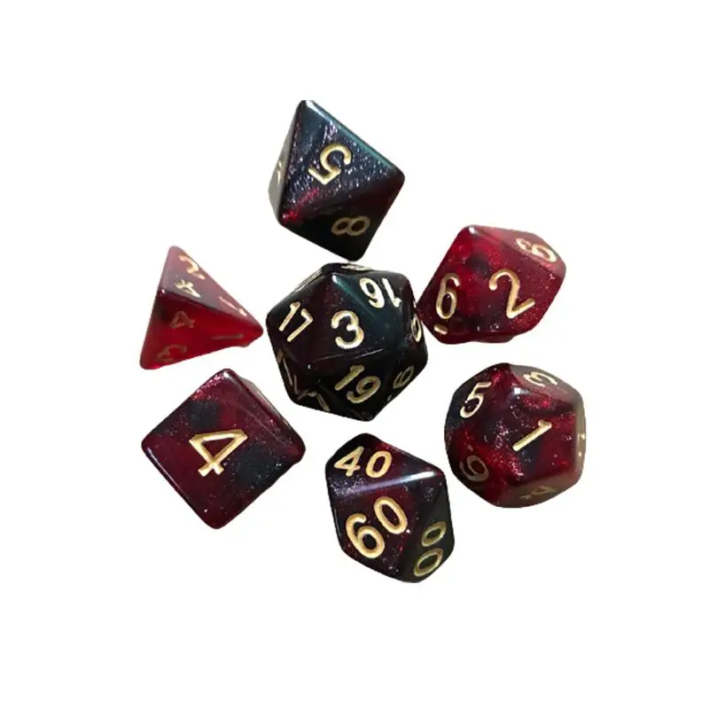 7pcs/set Table Game Polyhedral Dice Multicolor Polyhedral Game Dice For Dungeons And Dragons DND RPG MTG 4 6 8 10 12 20 D4-D20
7pcs/set Table Game Polyhedral Dice Multicolor Polyhedral Game Dice For Dungeons And Dragons DND RPG MTG 4 6 8 10 12 20 D4-D20