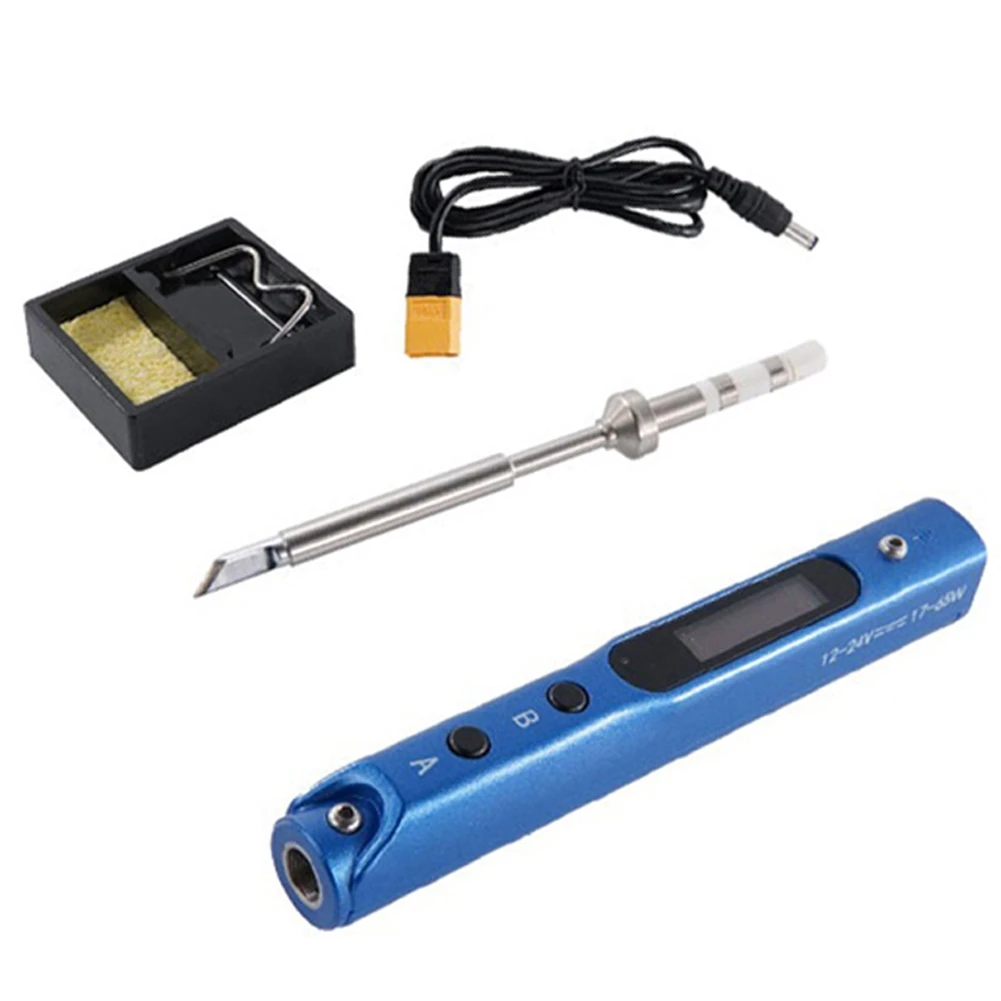 

SQ-001 Smart OLED Electric Soldering Iron 400℃ 65W DC12-24V Digital Display Smart Thermostable Soldering Iron Head Blue
