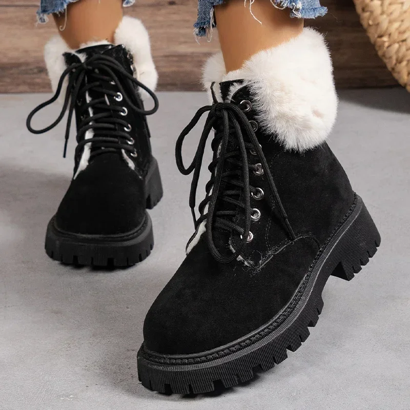Women Fur Flats Snow Boots Winter Warm Ankle Shoes New Trend 2024 Women Goth Chelsea Boots Short Plush Femme Fad Platform Shoes
Women Fur Flats Snow Boots Winter Warm Ankle Shoes New Trend 2024 Women Goth Chelsea Boots Short Plush Femme Fad Platform Shoes