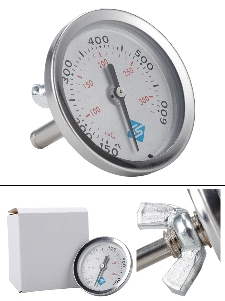 Stainless Steel Thermometer Weber Grill Thermometer 150-600℉ Grill Kitchen Thermometer Pointer Baking BBQ Cooking Measurement
Stainless Steel Thermometer Weber Grill Thermometer 150-600℉ Grill Kitchen Thermometer Pointer Baking BBQ Cooking Measurement