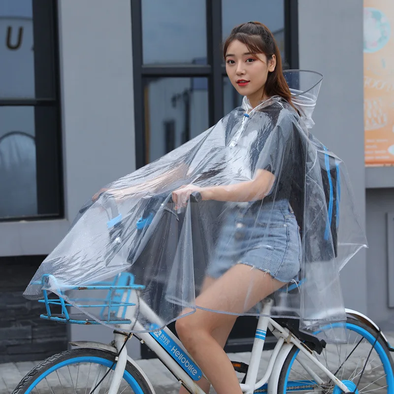EVA Raincoat For Bicycle Cycling Poncho Bagpack Design Adult Rainwear Transparent Reflective Strip Wind-resistant Raincoat
EVA Raincoat For Bicycle Cycling Poncho Bagpack Design Adult Rainwear Transparent Reflective Strip Wind-resistant Raincoat