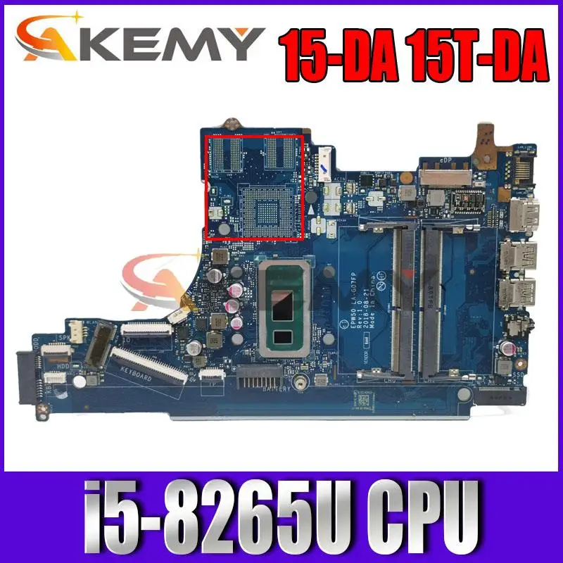 For HP Pavilion 15-DA 15T-DA 250 G7 256 G7 Laptop Motherboard With i5-8265U CPU EPW50 LA-G07FP L35245-601 L35245-001 100% Tested 
For HP Pavilion 15-DA 15T-DA 250 G7 256 G7 Laptop Motherboard With i5-8265U CPU EPW50 LA-G07FP L35245-601 L35245-001 100% Tested