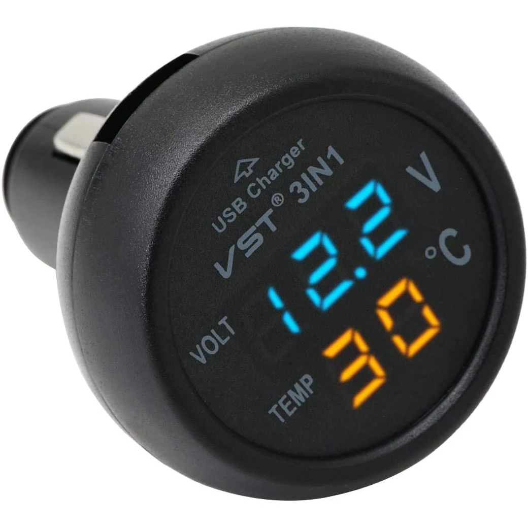 Digital LED Car Cigarette Lighter Voltmeter Thermometer Car Truck USB Charger 12V/24V Temperature Meter Voltmeter 3 in 1/ 2 in 1
Digital LED Car Cigarette Lighter Voltmeter Thermometer Car Truck USB Charger 12V/24V Temperature Meter Voltmeter 3 in 1/ 2 in 1