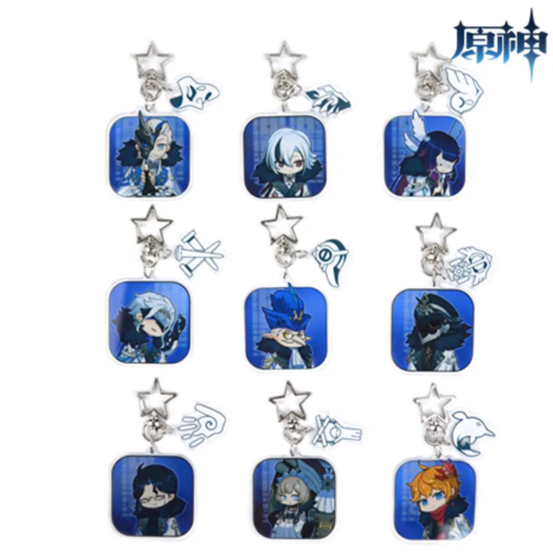 Cartoon Genshin Impact Acrylic Keychain Fatui/Pedrelino/Tartaglia/Kawaii Model Animation Game Role Toys Decorate Fan Gift
Cartoon Genshin Impact Acrylic Keychain Fatui/Pedrelino/Tartaglia/Kawaii Model Animation Game Role Toys Decorate Fan Gift