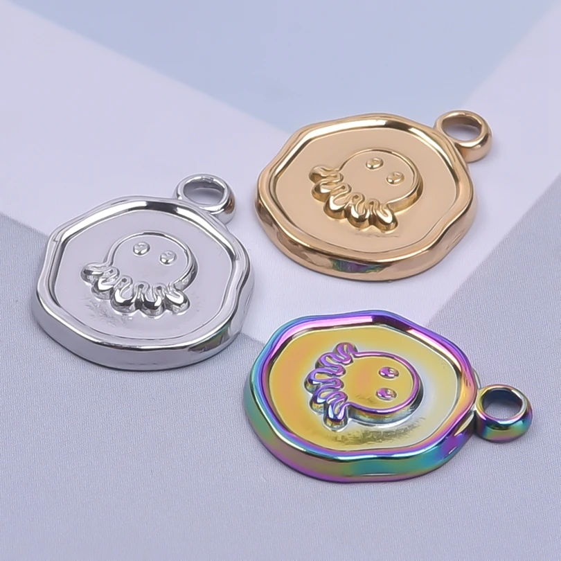 10pcs/Lot Stainless Steel Charms Geometry Circular Octopus Pendants Necklace Earrings Making Supplies Necklace Metal Accessories
10pcs/Lot Stainless Steel Charms Geometry Circular Octopus Pendants Necklace Earrings Making Supplies Necklace Metal Accessories
