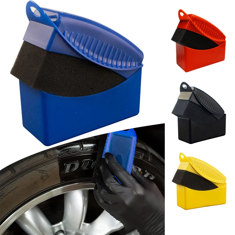 

Полировальная щетка-Губка для полировки автомобильных колес, полипропиленовая щетка с крышкой, щетка-аппликатор для мытья колес, накладки, губки из пены для шин, автомобильные аксессуары