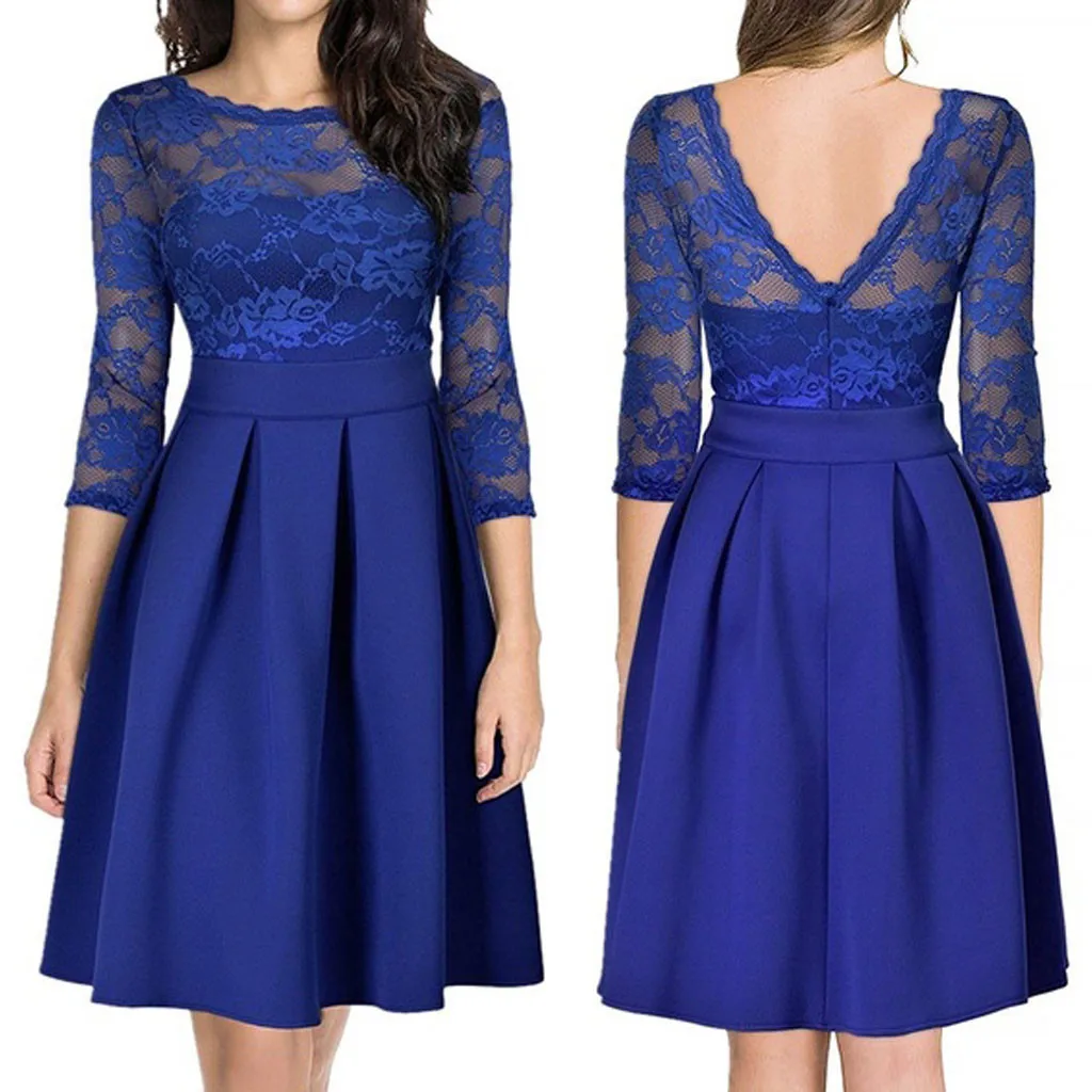Women Lace Hollow Size Quarter Casual Dress Three Fashion out Patchwork Plus Plus Size Dress
Women Lace Hollow Size Quarter Casual Dress Three Fashion out Patchwork Plus Plus Size Dress