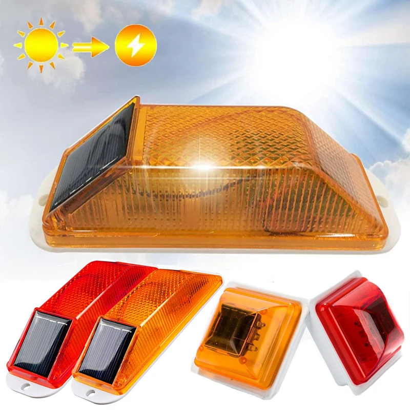 LED Solar Strobe Warning Lamp Rechargeable Solar Night Driving Traffic Safety Cautionled LED Light Chip Control Car Accessories
LED Solar Strobe Warning Lamp Rechargeable Solar Night Driving Traffic Safety Cautionled LED Light Chip Control Car Accessories
