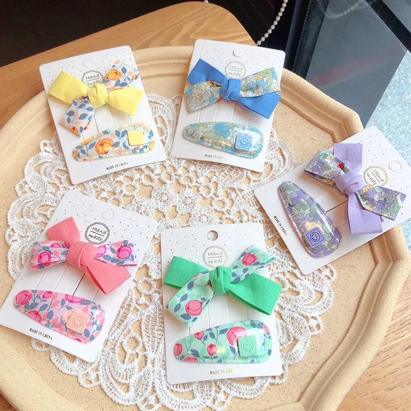 2PCS/Set Korean Color Matching Flower Bow Hair Clip For Girl Children Water Droplet Smile Face Hairpin Barrettes Accessories
2PCS/Set Korean Color Matching Flower Bow Hair Clip For Girl Children Water Droplet Smile Face Hairpin Barrettes Accessories