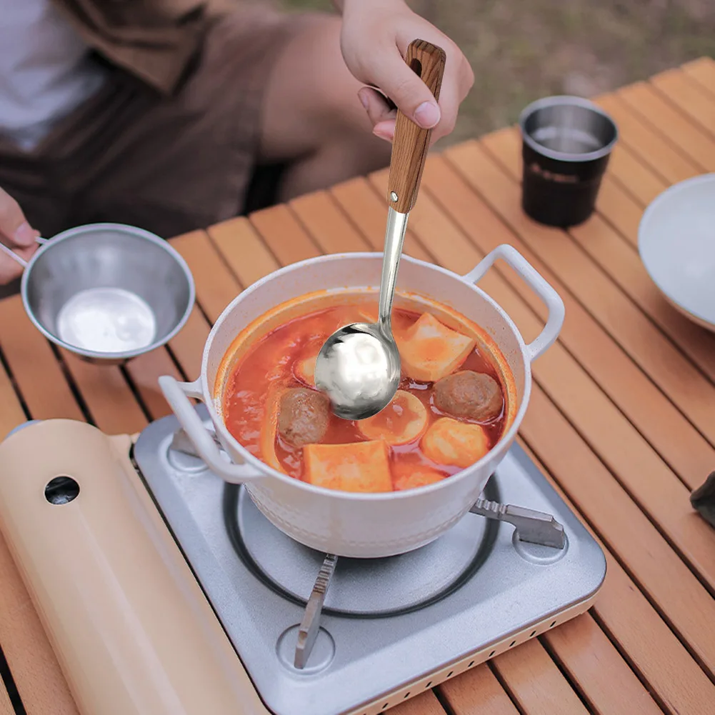 Kitchen Soup Ladle Stainless Steel Soup Ladle 13.58in Rust Proof Soup Ladle for Restaurant Home for Kitchen Cooking Soup Sauce
Kitchen Soup Ladle Stainless Steel Soup Ladle 13.58in Rust Proof Soup Ladle for Restaurant Home for Kitchen Cooking Soup Sauce