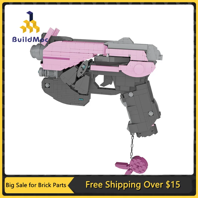MOC Shooting Game DVA Pink Light Pistol Weapon Gun Building Blocks Kit Handgun Cosplay Prop DIY Kids Assmble Toys Birthday Gift 
MOC Shooting Game DVA Pink Light Pistol Weapon Gun Building Blocks Kit Handgun Cosplay Prop DIY Kids Assmble Toys Birthday Gift