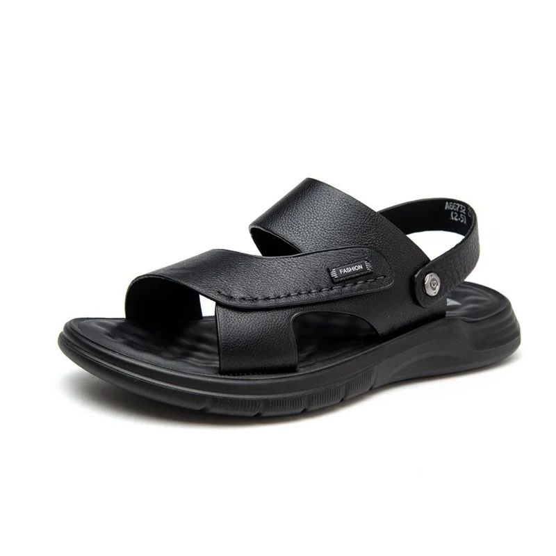 Men's Beach Shoes 2022 Summer New Leather Casual Sandals Male Slippers Two Wear Soft Soles Comfortable Cool Sandals Men
Men's Beach Shoes 2022 Summer New Leather Casual Sandals Male Slippers Two Wear Soft Soles Comfortable Cool Sandals Men