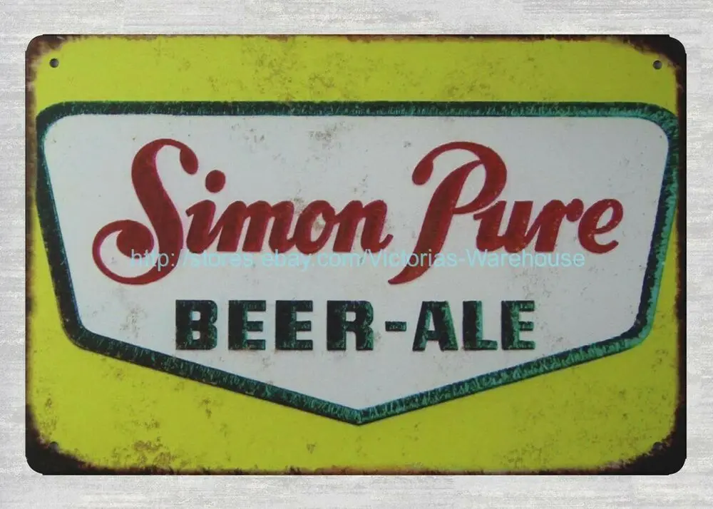 Металлический жестяной знак Simon Pure Beer-Ale для бара, кафе, необычный домашний декор
Металлический жестяной знак Simon Pure Beer-Ale для бара, кафе, необычный домашний декор