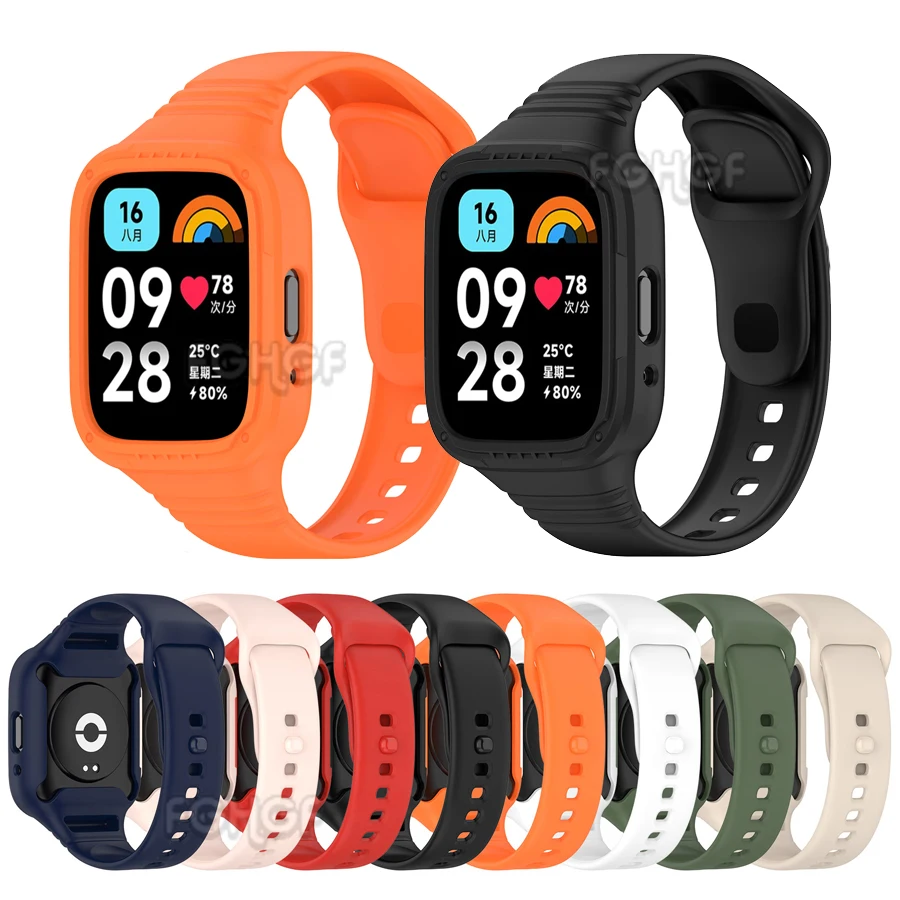 Ремешок силиконовый для Redmi Watch 3 Active, защитный чехол для Xiaomi Redmi Watch 3
Ремешок силиконовый для Redmi Watch 3 Active, защитный чехол для Xiaomi Redmi Watch 3