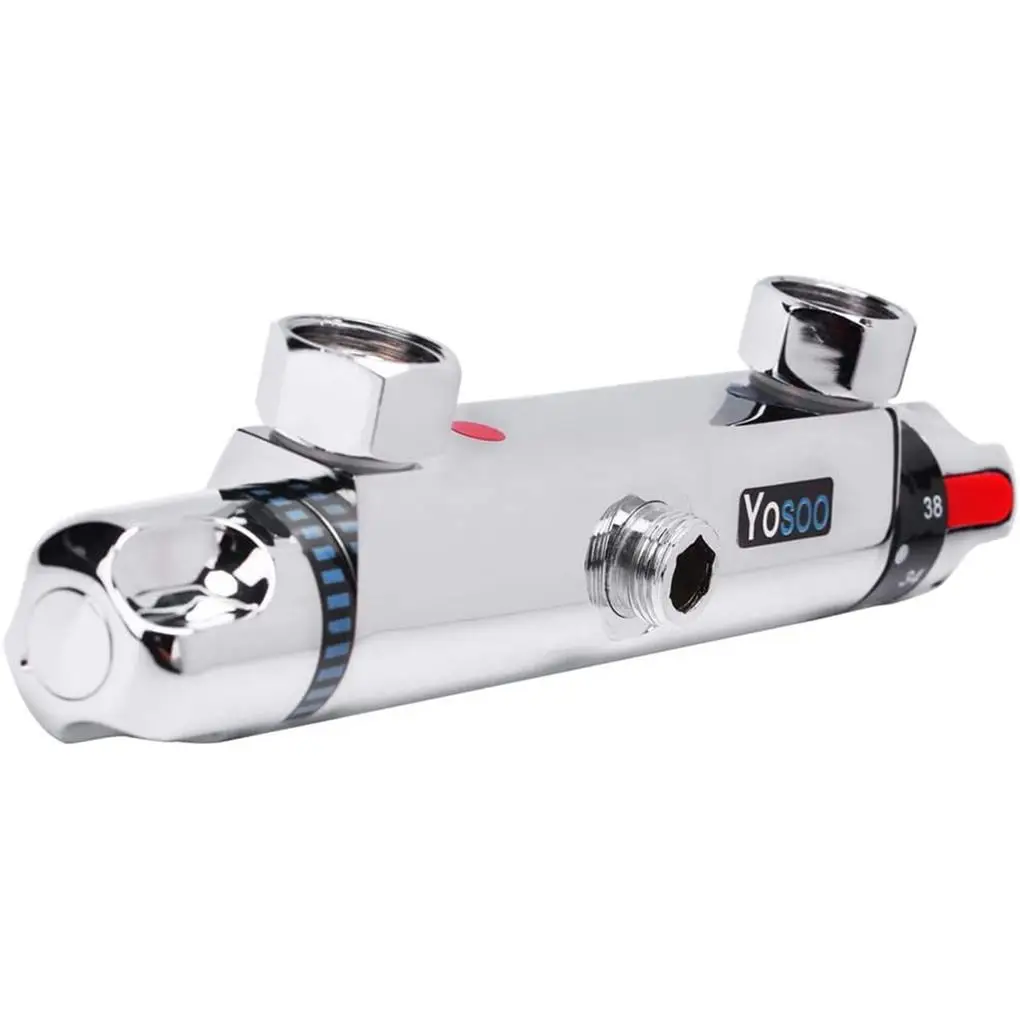 Thermostatic Mixing Valves Bathroom Shower Faucet Constant Chromed Hot Cold Water Mixer Household Bathtub Faucets
Thermostatic Mixing Valves Bathroom Shower Faucet Constant Chromed Hot Cold Water Mixer Household Bathtub Faucets