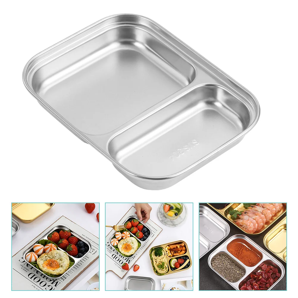 Plates Divided Plate Tray Dishes Portion Sauce Serving Dish Dipping Control Stainless Steeldinner Kids Bowls Compartment Sushi
Plates Divided Plate Tray Dishes Portion Sauce Serving Dish Dipping Control Stainless Steeldinner Kids Bowls Compartment Sushi