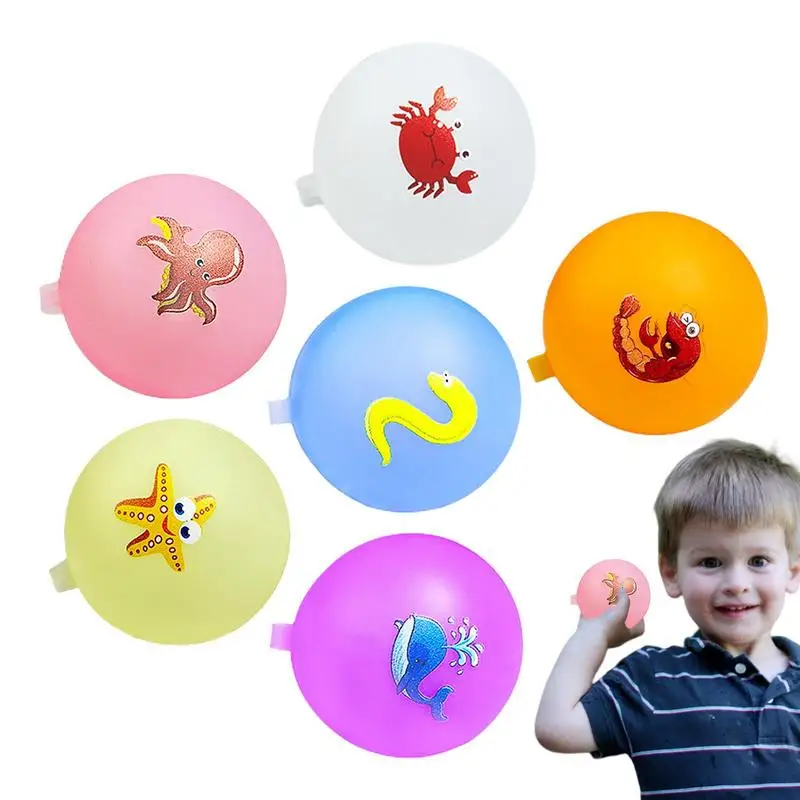 Summer Water Balloons 6 Pieces Flexible Summer Silicone Water Balls Outdoor Water Games Fun In Swimming Pool Pond Water Park
Summer Water Balloons 6 Pieces Flexible Summer Silicone Water Balls Outdoor Water Games Fun In Swimming Pool Pond Water Park