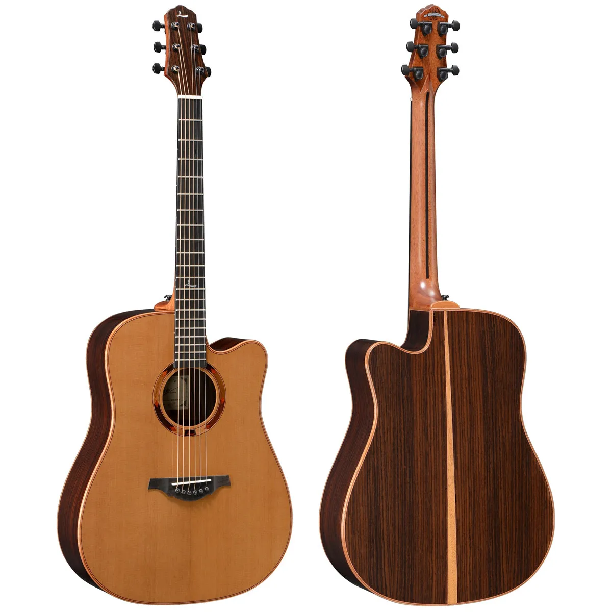 LeChant LS-DC41 Cutaway A+ Solid Cedar Top Acoustic Guitar Rosewood Body High Quality 41 " Electric Guitars
LeChant LS-DC41 Cutaway A+ Solid Cedar Top Acoustic Guitar Rosewood Body High Quality 41 " Electric Guitars