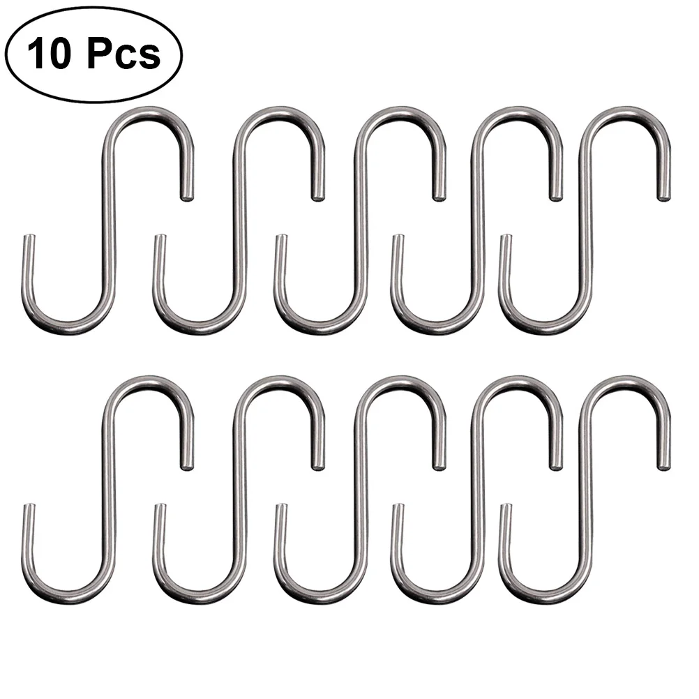10pcs Stainless Steel Hook Universal Rack Hooks Sturdy Hanging Hooks for Kitchenware Cookware Utensils
10pcs Stainless Steel Hook Universal Rack Hooks Sturdy Hanging Hooks for Kitchenware Cookware Utensils