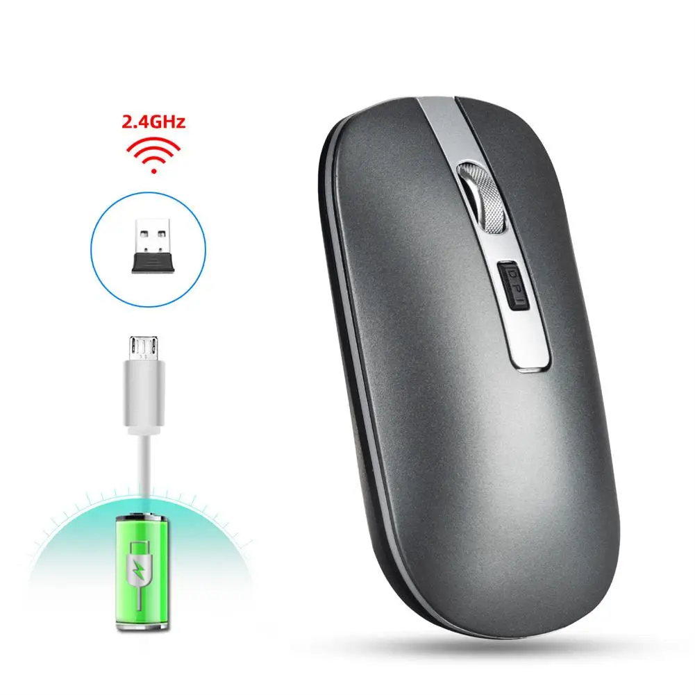 2.4G Wireless Mouse Rechargeable 3-speed Adjustable1600 Dpi Ergonomic Silent Mouse Office Gaming Mice for Laptop Computer
2.4G Wireless Mouse Rechargeable 3-speed Adjustable1600 Dpi Ergonomic Silent Mouse Office Gaming Mice for Laptop Computer