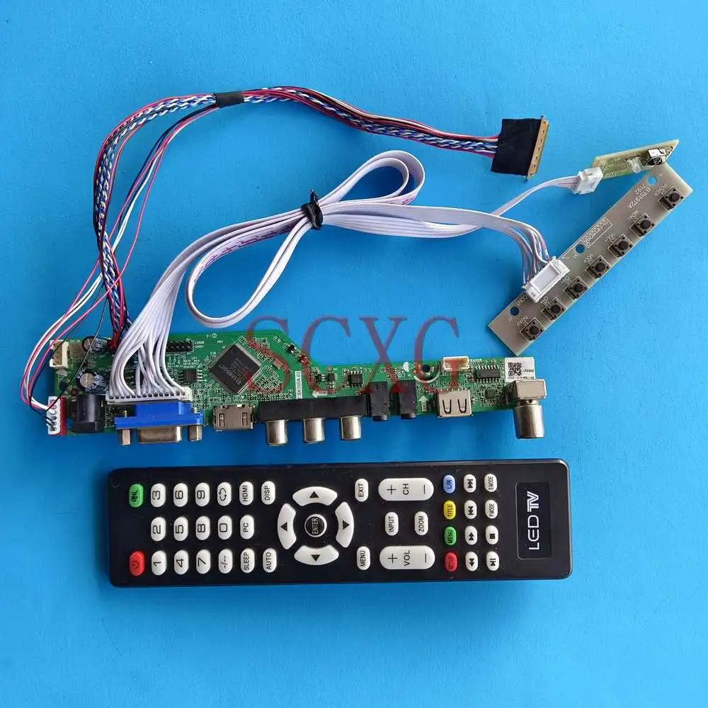 Fit NT156WHM-N50 HDMI-Compatible VGA AV USB LVDS 40 Pin 1366 768 Laptop LED 15.6" Analog TV Signal Monitor Driver Board DIY Kit
Fit NT156WHM-N50 HDMI-Compatible VGA AV USB LVDS 40 Pin 1366 768 Laptop LED 15.6" Analog TV Signal Monitor Driver Board DIY Kit