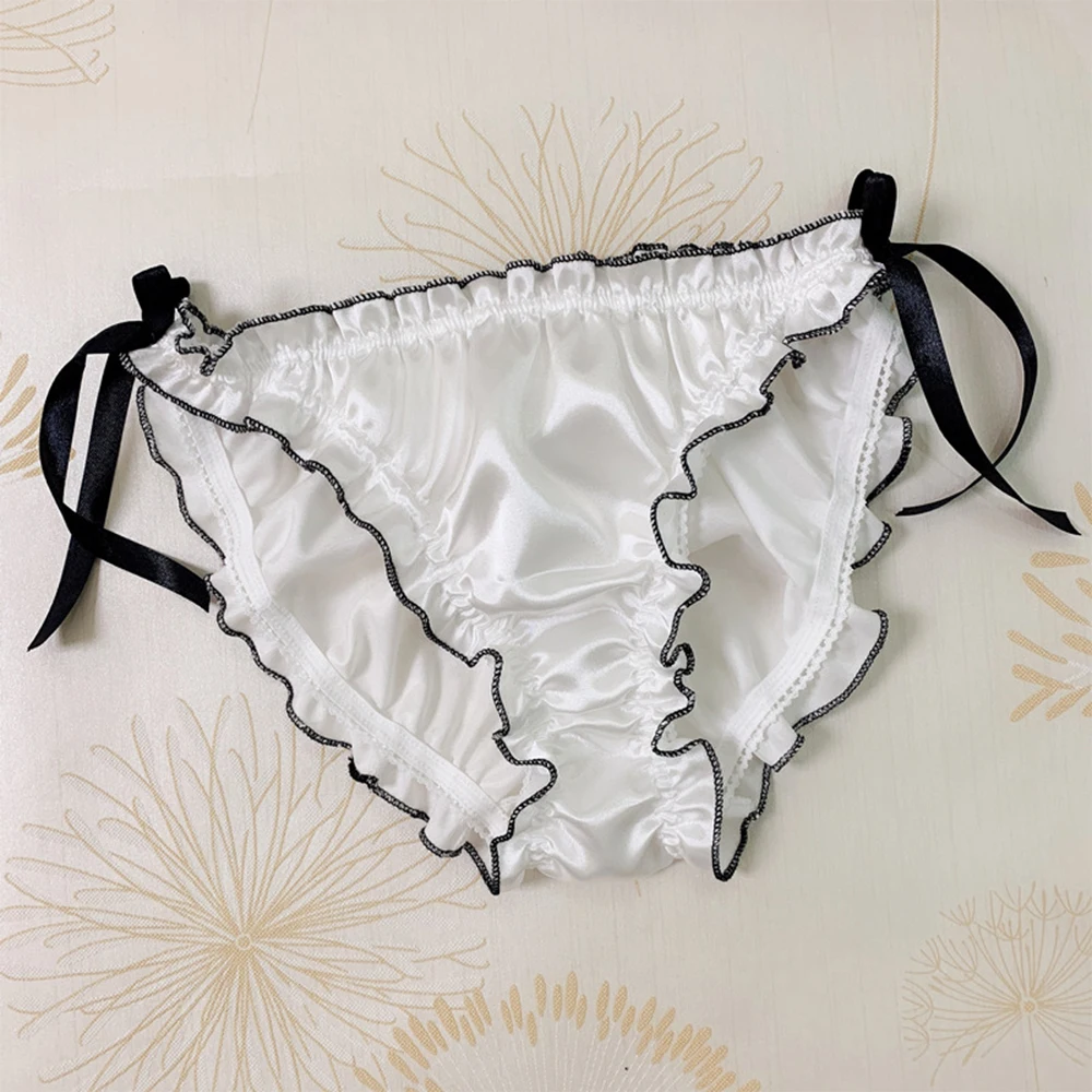 Satin Women's Panties Low-Waist Satin Briefs Breathable And Comfortable Underwear Lingerie Sexy Lace Briefs Knickers Thong A50
Satin Women's Panties Low-Waist Satin Briefs Breathable And Comfortable Underwear Lingerie Sexy Lace Briefs Knickers Thong A50