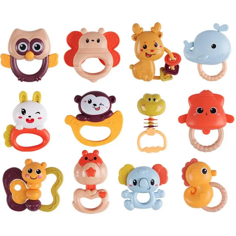 

Baby Rattles Teether Monkey Rattle Teething Toys For Babies Baby Rattles Teether Rattles Toys Grab Shaker And Spin RattleBaby