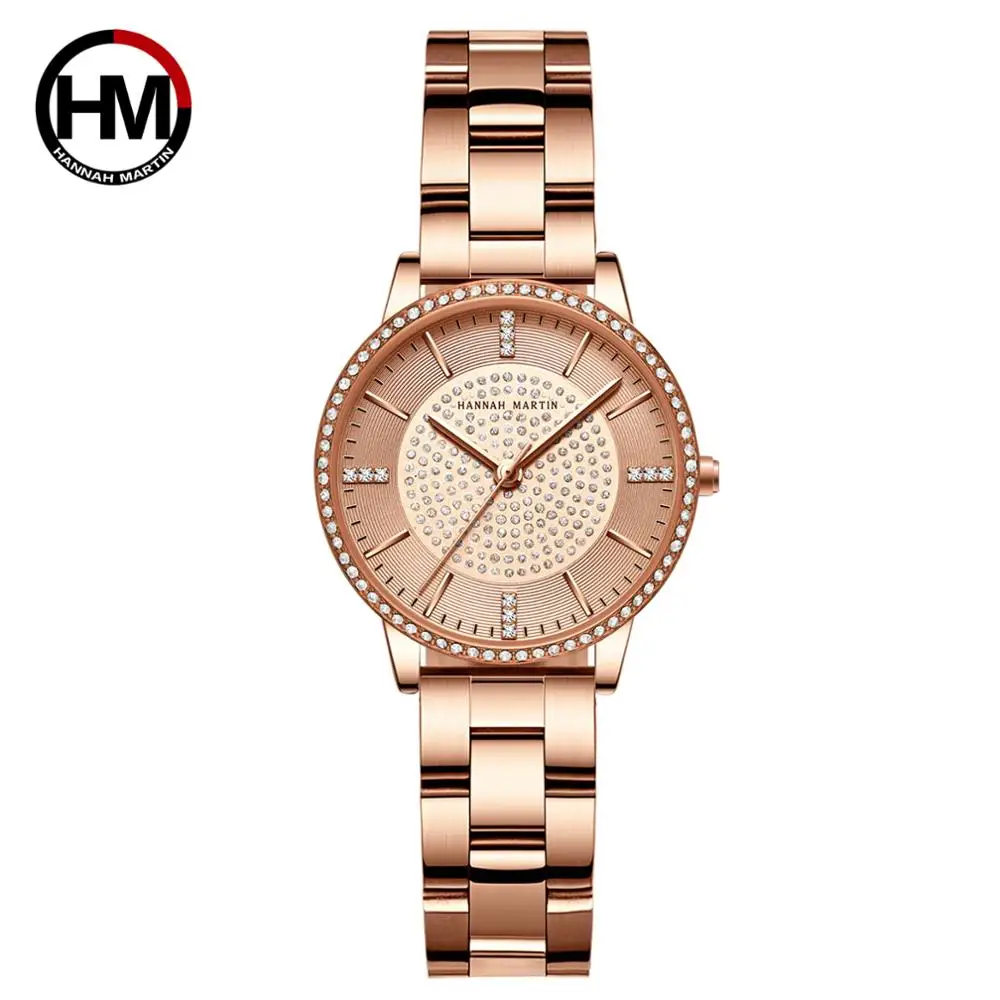 Hot Sale Full Solid Stainless Steel Strap Japan Movement Rose Gold Diamonds Women Rhinestones Wristwatches Female Quartz Watch
Hot Sale Full Solid Stainless Steel Strap Japan Movement Rose Gold Diamonds Women Rhinestones Wristwatches Female Quartz Watch