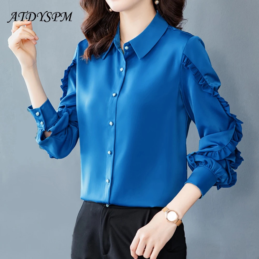 Элегантные женские атласные рубашки, модные блузки, женские шикарные офисные рубашки с длинным рукавом 2023, женская одежда, блузки
Элегантные женские атласные рубашки, модные блузки, женские шикарные офисные рубашки с длинным рукавом 2023, женская одежда, блузки