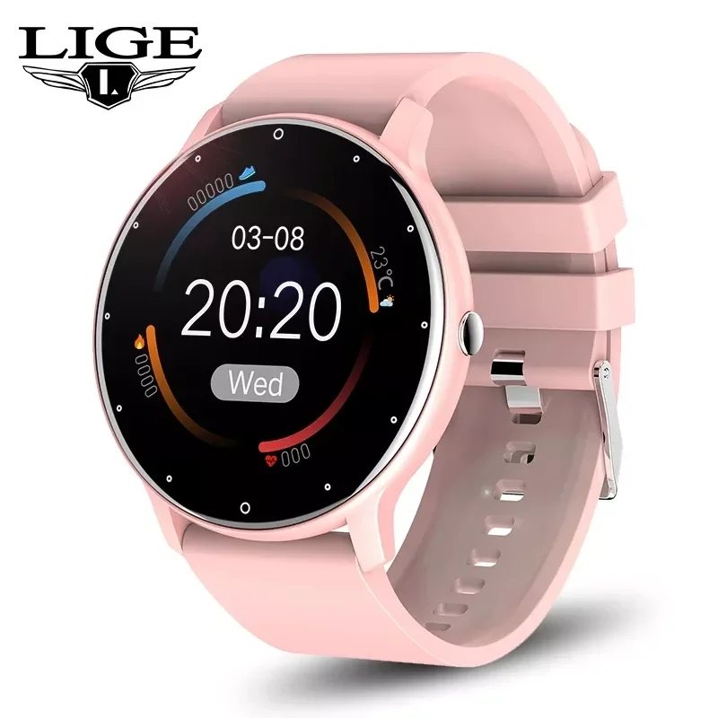 LIGE 2021 Fashion Smart Watch Ladies Heart Rate Blood Pressure Multifunctional Sport Watch Men Woman Waterproof Smartwatch Women
LIGE 2021 Fashion Smart Watch Ladies Heart Rate Blood Pressure Multifunctional Sport Watch Men Woman Waterproof Smartwatch Women