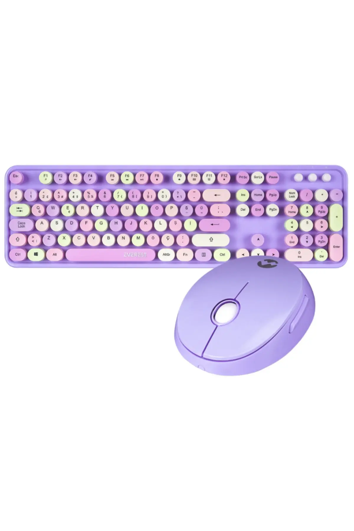 Round Km-6282 Purple Color Typewriter Key Wireless Q Multimedia Keyboard Mouse Set
Round Km-6282 Purple Color Typewriter Key Wireless Q Multimedia Keyboard Mouse Set
