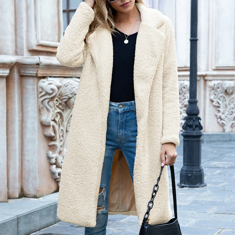 Lamb Wool Coat 2022 Women's Autumn and Winter New Casual Women's Mid-length Fashion Solid Color Temperament Lapel Wool Cardigan
Lamb Wool Coat 2022 Women's Autumn and Winter New Casual Women's Mid-length Fashion Solid Color Temperament Lapel Wool Cardigan